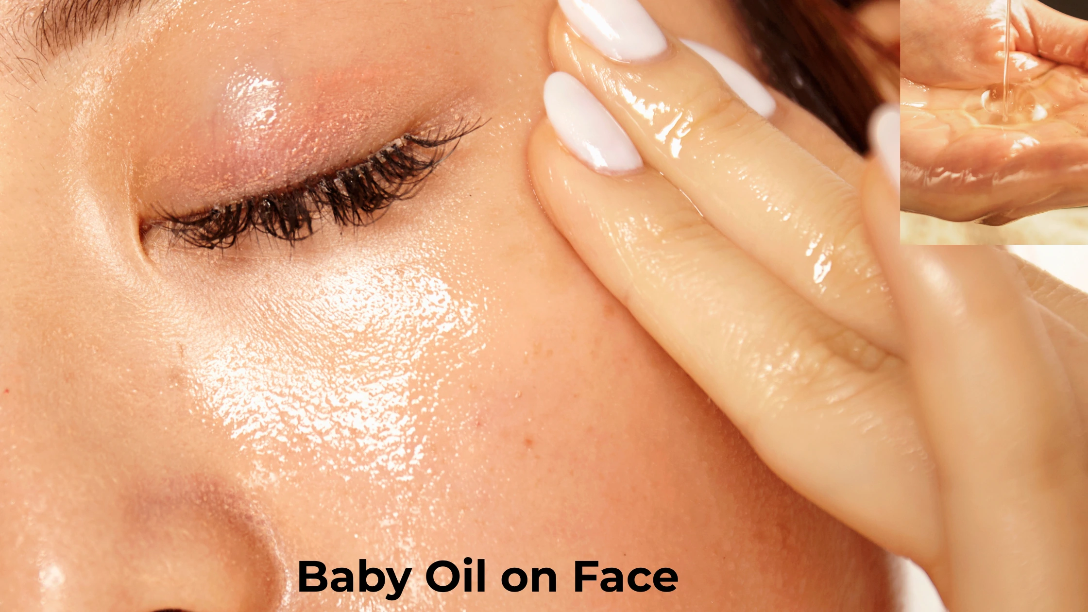 Bay oil on face